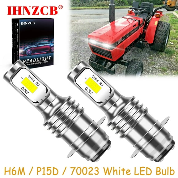 IHNZCB for Case Ih 234 235 245 254 255 265 275 1120 1130 1140 Tractor Super Bright Led Headlights Bulb,H6m P15d 70023,C21