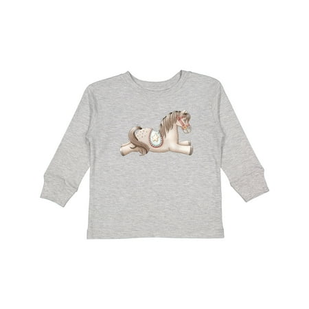 

Inktastic Little Brown Pony Gift Toddler Boy or Toddler Girl Long Sleeve T-Shirt
