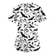 thumbnail image 3 of Camisa de uniforme médico de manga corta con cuello en V y temática de Halloween para mujer con estampado de calabaza, 3 of 3