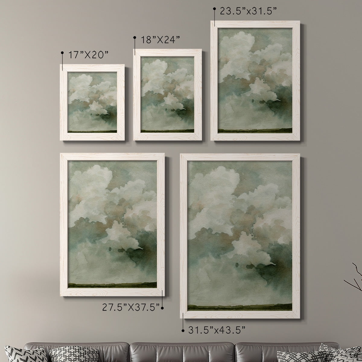 Coming Rain I - Premium Framed Canvas 2 Piece Set - Ready to Hang