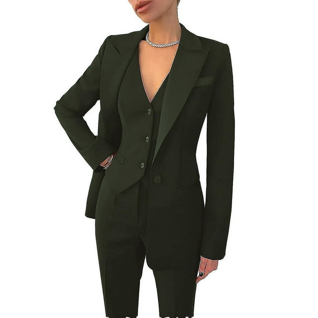 Womens Suit 3-piece Business Formal Work-d
