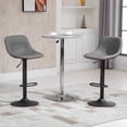 thumbnail image 2 of HOMCOM Adjustable Bar Stools Set of 2, Swivel Counter Height Bar Stools, 2 of 10