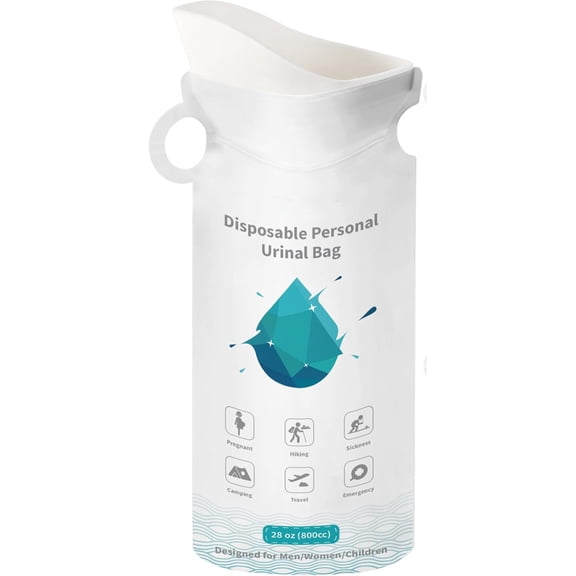 Emergency Disposable Urinal Bags, Unisex Urine Bag Vomit Bag for Travel Traffic Jam Portable Toilet Bag