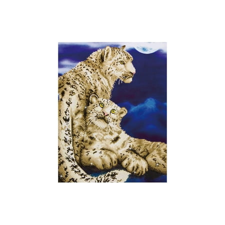 UPC: 4897073240947 | DIAMOND DOTZ Snow Leopards Facet Art Kit (6 Pieces)