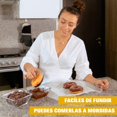 thumbnail image 3 of CACEP| Gotas de Chocolate Claro con Leche 500g | Ideal para Reposter&iacute;a | Sedoso y Cremoso | Horneables | 100% Mexicano, 3 of 6