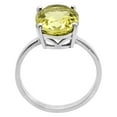 thumbnail image 5 of Natural Lemon Quartz 925 Sterling Silver Ring s.7 Jewelry DGR1112_C_7 R-1019, 5 of 7