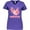 Purple, variant on Inktastic Axolittle Cute Baby Axolotl Women's V-Neck T-Shirt