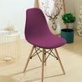 thumbnail image 3 of Armless Shell Seat Cover Washable Removable Modern Dinners Ceremonies Slipcover dark, 3 of 9