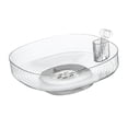 thumbnail image 1 of Centro de mesa decorativo con frutero para mesa, sala de estar Blanco transparente, 1 of 9