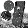thumbnail image 2 of SOGA Diamond Bling Glitter Cute Phone Case with Kickstand Compatible for iPhone Xs Max Case, Rhinestone TPU Bumper with Magnetic Ring Stand Girls Women Cover for Apple iPhone Xs Max 6.5 [Black], 2 of 5