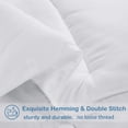 thumbnail image 5 of Balichun All Season Queen Size Soft Quilted Down Alternative Comforter Reversible Duvet Insert with Corner Tabs, Winter Summer Warm Fluffy, White, 88x88 inches, 5 of 7