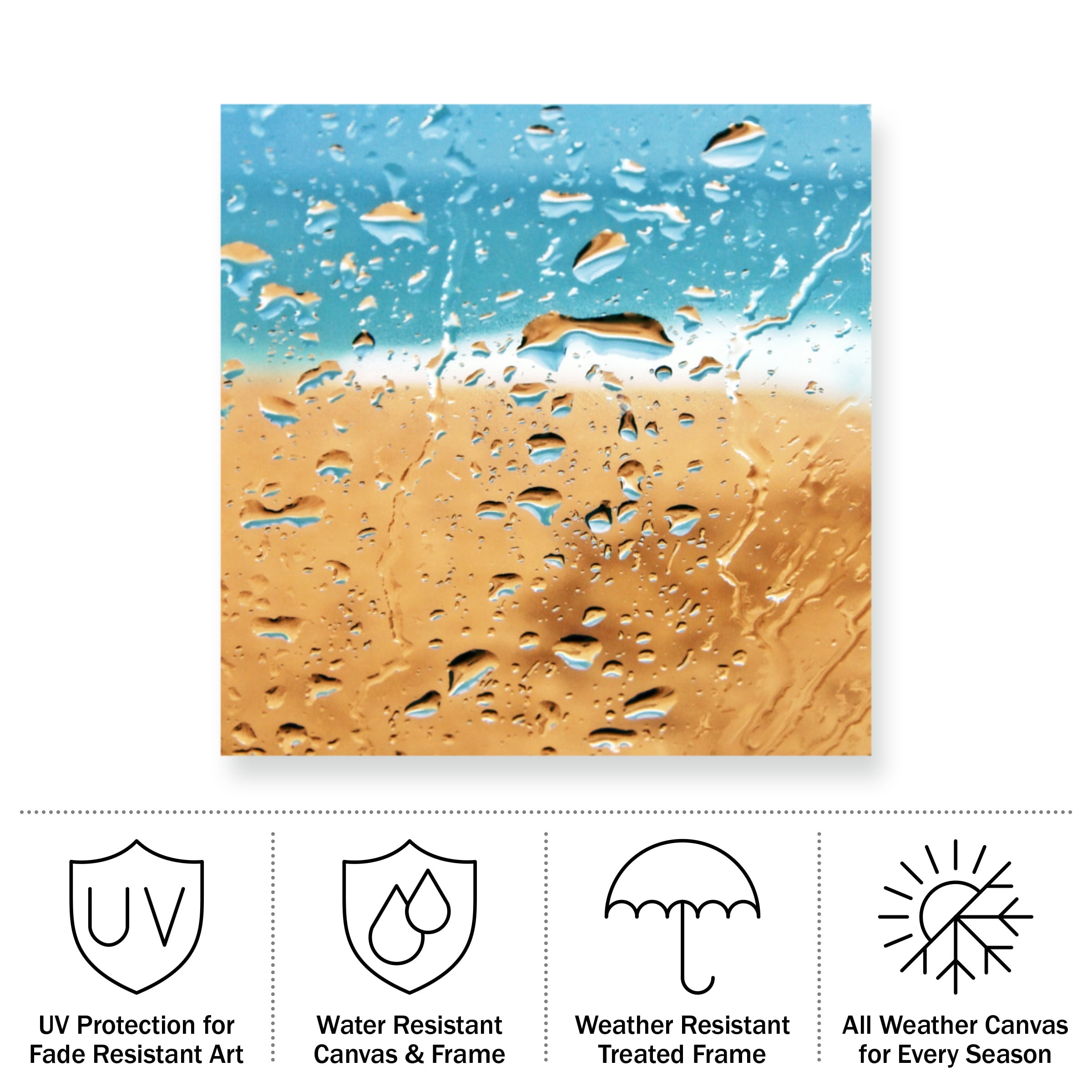 Beata Czyzowska 'Beach Abstract' Outdoor All-Weather Wall Decor