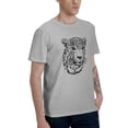 thumbnail image 2 of Clouded Leopard Men's T-Shirt Cotton 100% Summer Tops Fashion Casual Clouded Leopard Short Sleeves for Men Women Round Collar Top Tees, 2 of 6