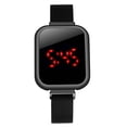 thumbnail image 1 of Luxury Stainless Steel Strap Watch Ladies Electronic Display Watch Jewelry, 1 of 8