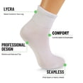thumbnail image 5 of Diabetic Ankle Socks for Women 3 Pairs Non-Binding Seamless Toe (White, 9-11), 5 of 5