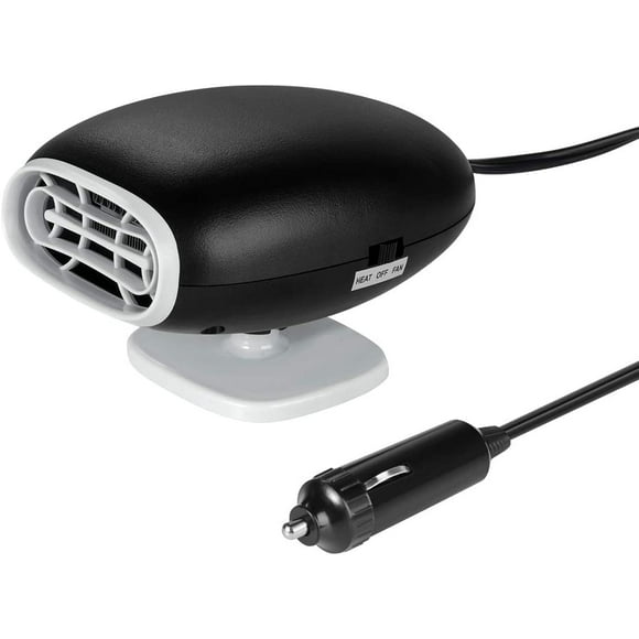 portable Car Heater, 12V 120W Fast Heating Car Windscreen Heater Fan Defogger Defroster with 360° Rotating Base, Plug in Cigarette Lighter