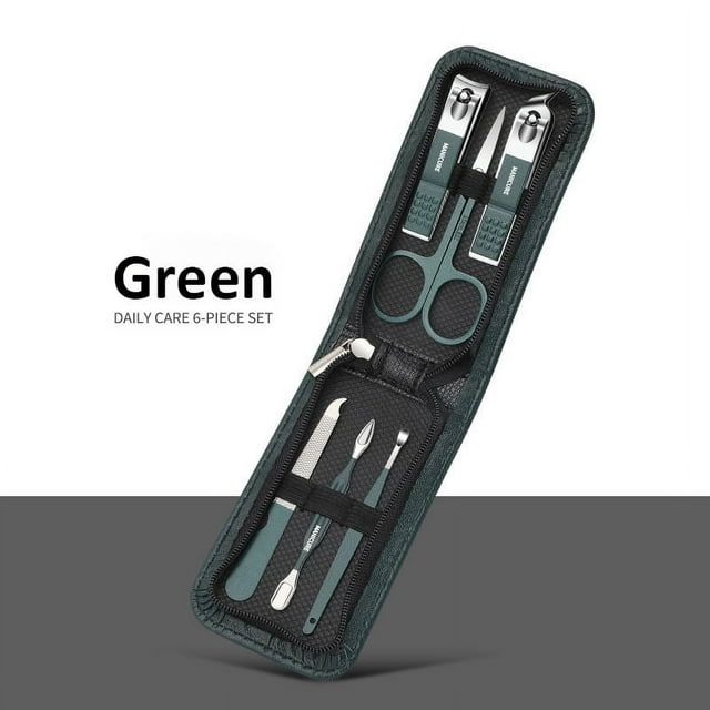 6/9 Pcs Set Professional Piece Nail Care Kit Stainless Steel Manicure & Pedicure Set Nail Clipper Set with Travel Case