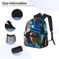thumbnail image 3 of Goofa The Nightmare Before Christmas Pattern Casual Backpack – School Backpack Lightweight & Ergonomic Design, Water-Resistant, Spacious & Comfortable, Travel, 3 of 6