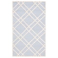 thumbnail image 3 of SAFAVIEH Cambridge Judy Geometric Wool Area Rug, Light Blue/Ivory, 4' x 6', 3 of 8