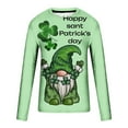 thumbnail image 4 of Amzcrzy Sudadera Para Hombre, Moda Para Hombre, Estampado, Cuello Redondo, Camiseta Casual, Manga Larga, Camiseta Verde, L, 4 of 5