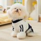 thumbnail image 2 of Sudadera de cuatro patas estilo universitario para cachorros, ropa de invierno de peluche, ropa cálida para gatos y mascotas, monos suaves para bichón frisé, 2 of 4