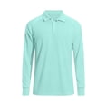 thumbnail image 4 of Abomasnow Men's Big and Tall Sun Protection Shirts UPF 50+ Quarter Button Long Sleeve Collared Quick Dry Shirts Casual Breathable Lightweight Workout Hiking Shirts, 4 of 9