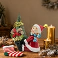 thumbnail image 6 of ToyKingdee Christmas Figurines, Resin Christmas Figurines, Tabletop Christmas Decorations Indoor, Vintage Christmas Table Top Decor for Bedroom, Study, Home Decoration, or Living, 6 of 6