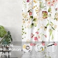 thumbnail image 2 of Boho Floral Shower Curtain for Bathroom,Spring Summer Wildflower Eucalyptus Shower Curtain with Hooks,Nature Polyester Fabric Shower Curtains Machine Washable Waterproof Bath Decor 72" x 72", 2 of 6