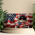 thumbnail image 6 of 1 Pcs License Plate Covers & Frames, Cat wearing American flagthemed items For Decorative Front, Waterproof For Decoration Aluminum License Plate Covers & Frames Cover For Men Women, 12" X 6", 6 of 7