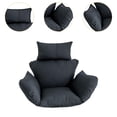 thumbnail image 6 of oshhni Egg Chair Cushion Hanging Seat Cushion for Family Balcony Outdoor Black, 6 of 9