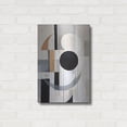 thumbnail image 3 of Luxe Metal Art 'Black and Tan Geometric 3' by Petals Prints Design, Metal Wall Art, 16"x24", 3 of 9