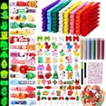thumbnail image 1 of Kit de pinzas navideñas para hacer tú mismo JOICEE, 60 alfileres y accesorios de colores, 1 of 7