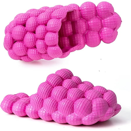 

Womens Massager Slippers Funny Lychee Bubble Unisex Super Soft Sandals Mens Breathable Beach Slides Bath Shower Slippers Bedroom Spa House Sandals Indoor Outdoor Slippers