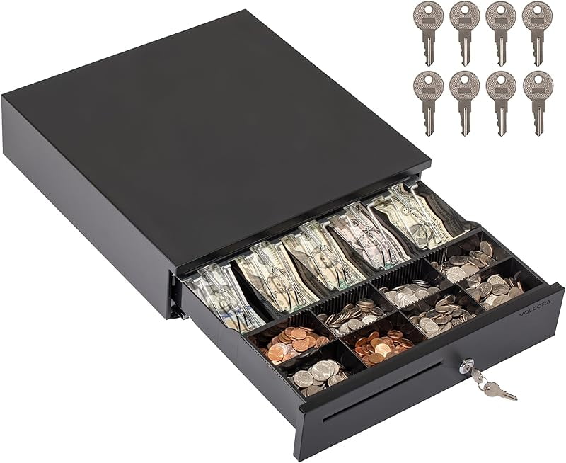 Heavy Duty Check Cashier Drawer Register, RJ12 POS DK Drawer Kick