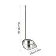 thumbnail image 2 of Tdoenbutw Clearance Stainless Steel Household Dormitory Dustpan Combination Frosted Circular Shape Silver, 2 of 2