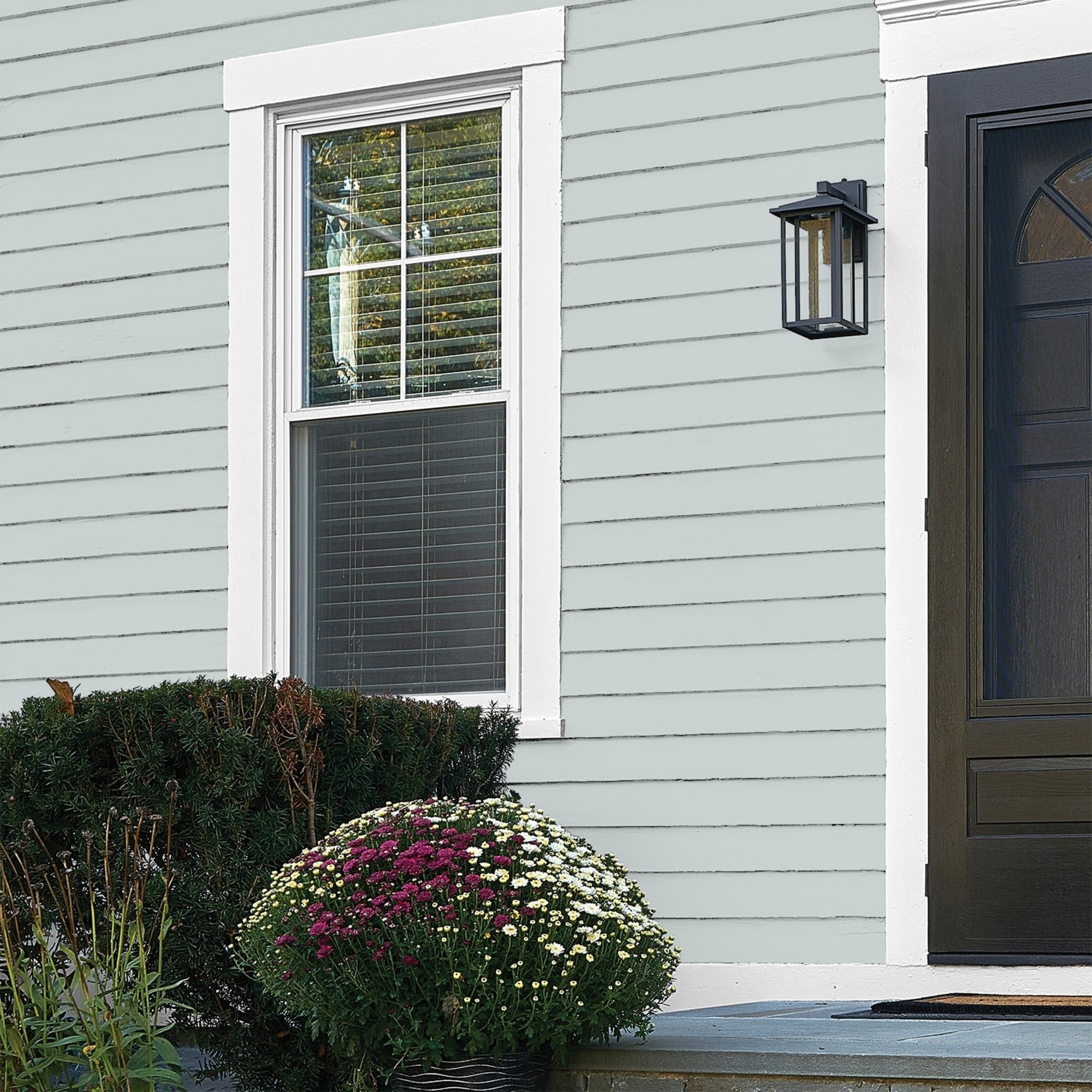 Glidden Fundamentals Winter Chill / Gray, Flat Exterior Paint, 5 Gallon