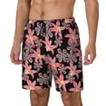 thumbnail image 2 of Daiia Lilies Flowers Mens Swim Trunks Swim Shorts Quick Dry Swim Shorts with Mesh Lining Pockets-XX-Large, 2 of 9