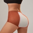 thumbnail image 5 of Minjewel Women's High Waisted Breathable Physiological Menstrual Period Underwear, Hygiene Pants for Women, Comfortable Period Panties,Ginger,M, 5 of 5