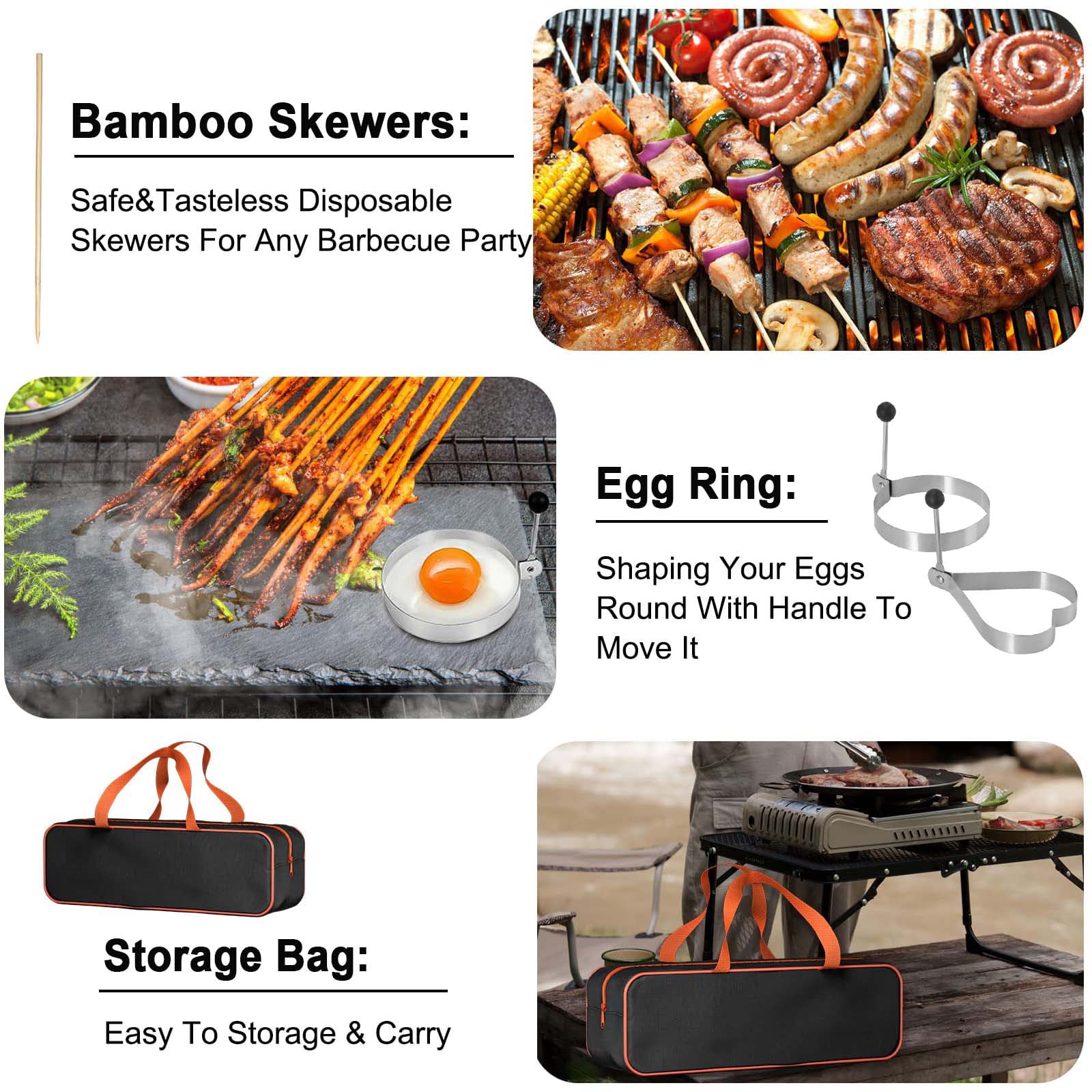 GVDV 140-Piece Griddle Accessories Kit, BBQ Grill Tools Set with Spatulas & Utensils for Blackstone, Camp Chef, Indoor & Outdoor Cooking