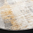 thumbnail image 3 of SAFAVIEH Craft Emmet Faded Abstract Area Rug, Grey/Beige, 6'7" x 6'7" Round, 3 of 8