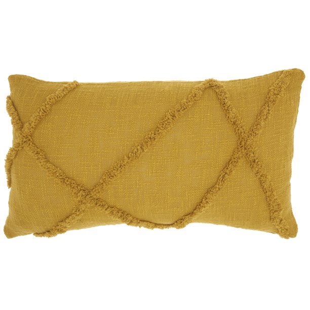 Nourison Life Styles Mustard Decorative Throw Pillow , 14" x 24