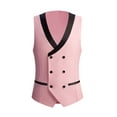 thumbnail image 4 of 3pcs Men Suit Tuxrdo Vest Pants Peak Collar One Button For Wedding Party Banquet Dinner Men Elegant Dress Suit, 4 of 6