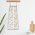 thumbnail image 5 of Zufioo Roses Flowers Print Tie-up Apron, Unisex Kitchen Apron - Oil-proof, Stain-proof and Waterproof, Suitable for Restaurants and Service Industries-One Size, 5 of 9