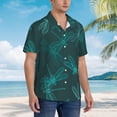 thumbnail image 6 of Dragonfly Seamless Mode Men's 3d Print Casual Button Down Shirts, Novelty Hawaiian Short Sleeves Xl, 6 of 8