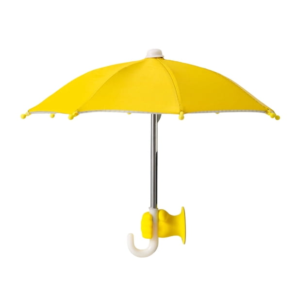 Paraguas para la Lluvia Soporte de la Copa de Succión Del Paraguas Del Teléfono Móvil con Paraguas, Adecuado para Teléfonos Al Aire Libre Bajo la Luz Del Sol Y la Lluvia