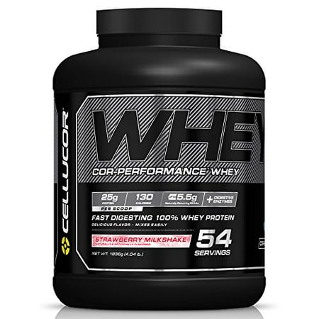 Cellucor Cor-Performance 100% Whey Protein Powder with Whey Isolate, Strawberry Milkshake/G4, 4.04 Pound