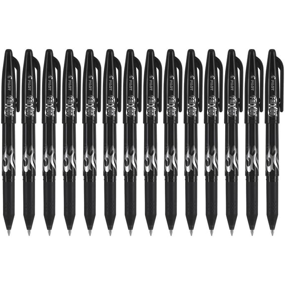PILOT FriXion Ball Erasable & Refillable Gel Ink Stick Pens, Fine Point, Black Ink, 14-Pack