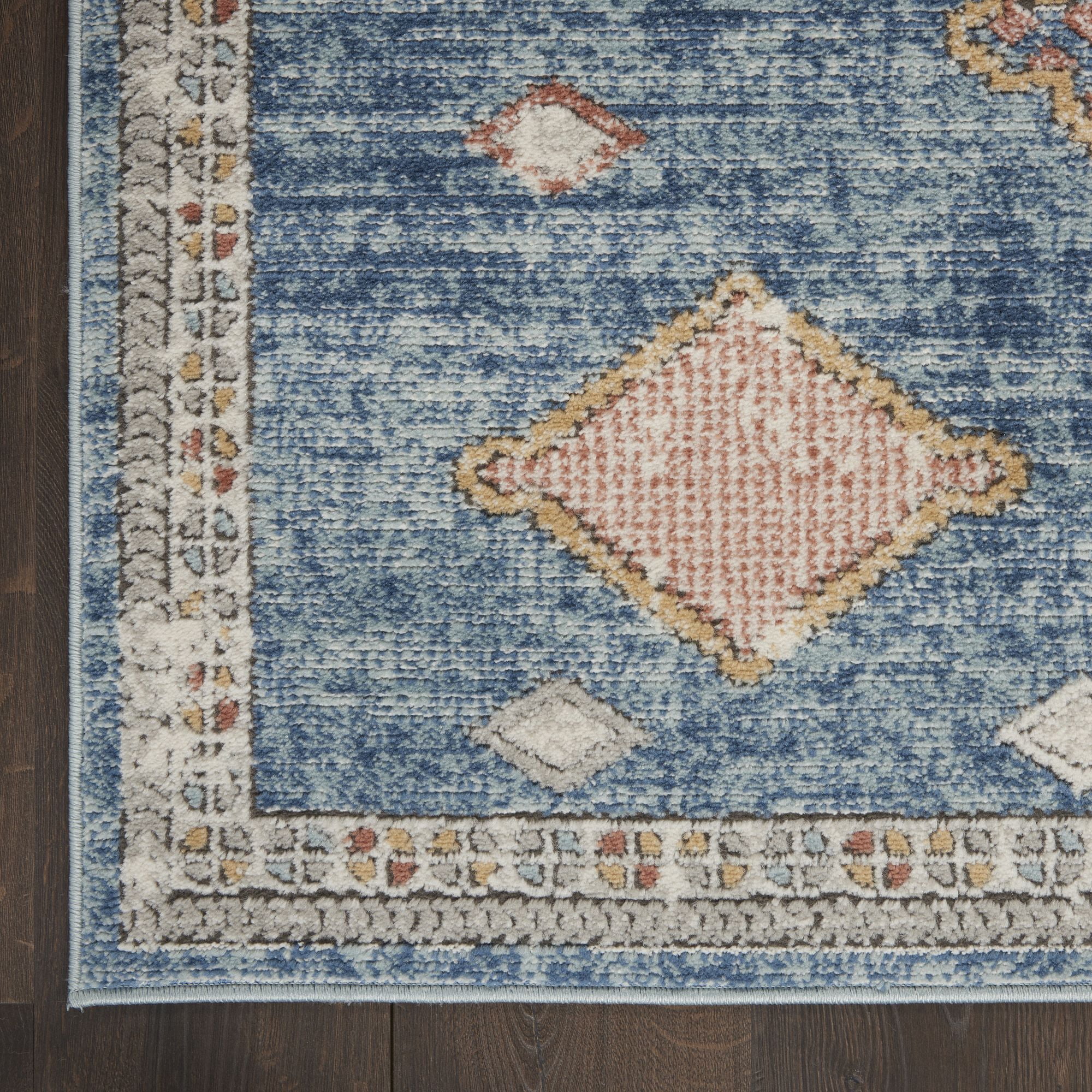 Nourison Concerto Contemporary Geometric Indoor Area Rug Blue 2'2" x 3'9"