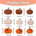 thumbnail image 3 of Assorted Velvet Artificial Pumpkins Set, Fall & Thanksgiving Farmhouse Table Decor, Soft Fabric Pumpkins for Mantel Tray Shelf Cloche Indoor Home Halloween Centerpiece, 3 of 9