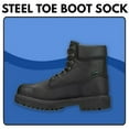 thumbnail image 2 of Carolina Ultimate Mens Socks, Big & Tall Steel Toe Boot Tall Over the Calf Cushion Socks, 2 Pair, 2 of 6